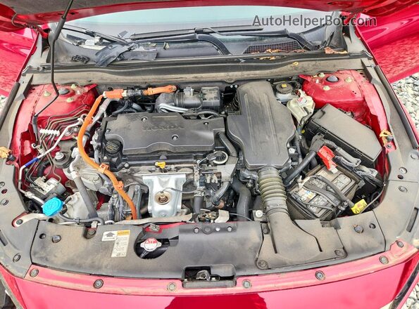 1HGCV3F24NA013040 2022 HONDA ACCORD Red Rear interior view