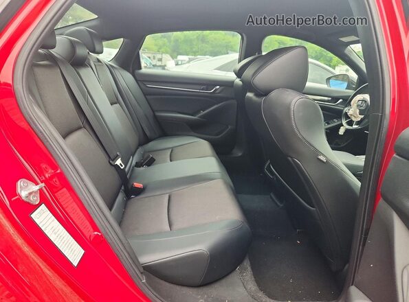 1HGCV3F24NA013040 2022 HONDA ACCORD Red Rear seats view