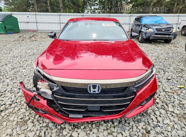 1HGCV3F24NA013040 2022 HONDA ACCORD Red Front view