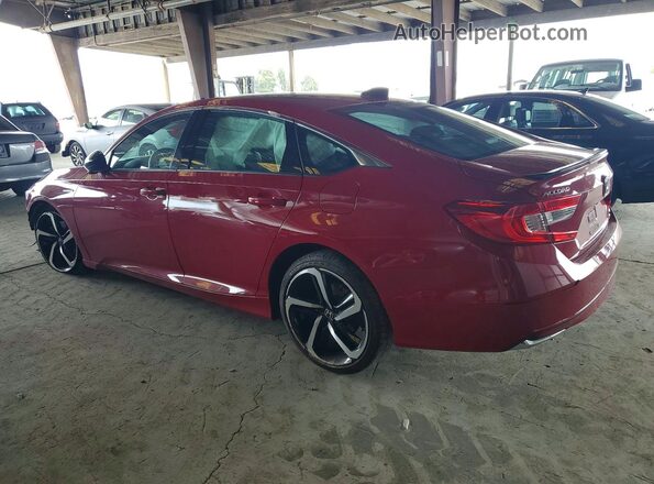 1HGCV3F24NA025978 2022 HONDA ACCORD Red Tył lewy