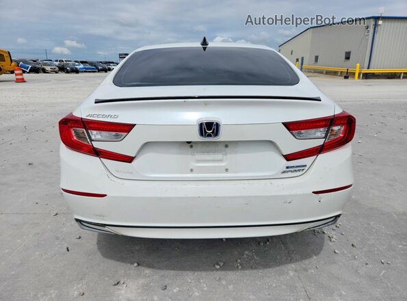 1HGCV3F24NA036981 2022 HONDA ACCORD White Вид ззаду