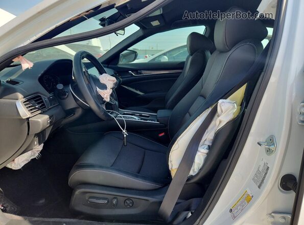 1HGCV3F24NA043185 2022 HONDA ACCORD Белый Вид салона спереди
