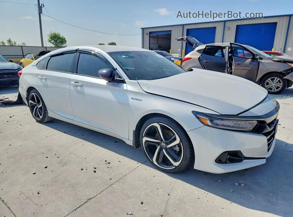 1HGCV3F24NA043185 2022 HONDA ACCORD Белый Передняя правая четверть