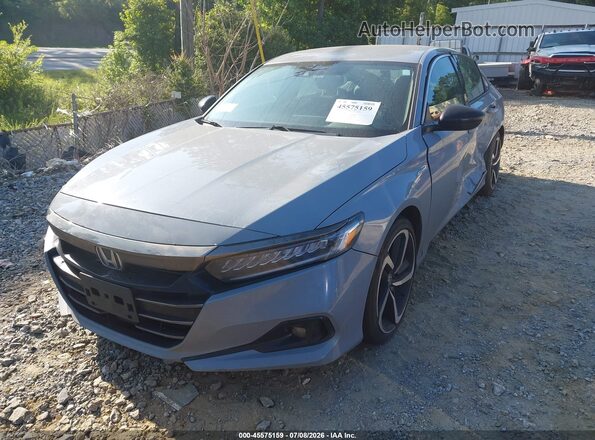 1HGCV3F25NA032910 2022 HONDA ACCORD Gray Front left
