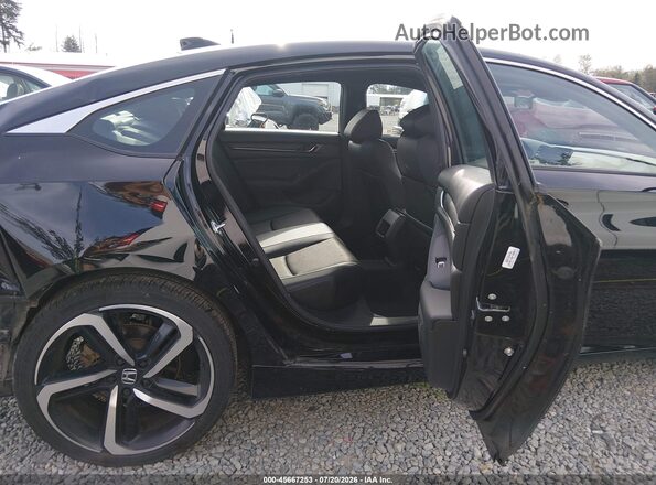 1HGCV3F26NA034987 2022 HONDA ACCORD Black Вид наклейки з VIN-кодом