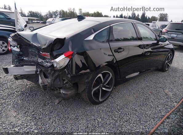 1HGCV3F26NA034987 2022 HONDA ACCORD Black Задня права чверть