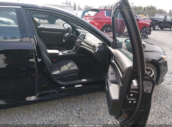 1HGCV3F26NA034987 2022 HONDA ACCORD Black Вид салону спереду