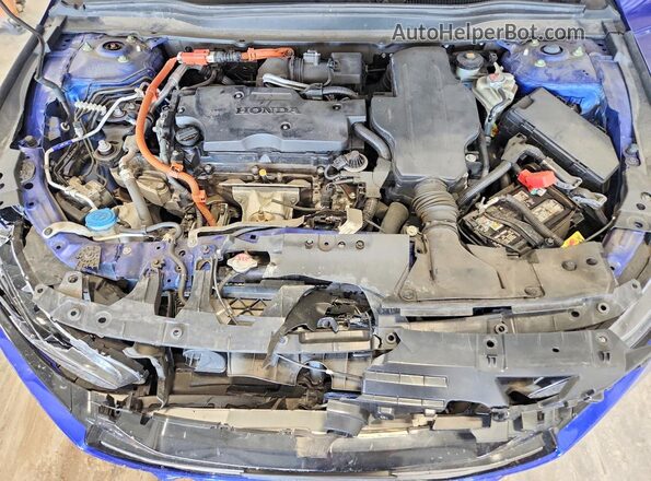 1HGCV3F27NA019754 2022 HONDA ACCORD Blue Widok wnętrza z tyłu