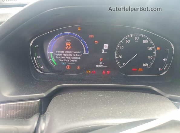 1HGCV3F27NA033444 2022 HONDA ACCORD Blue Вид щитка приладів