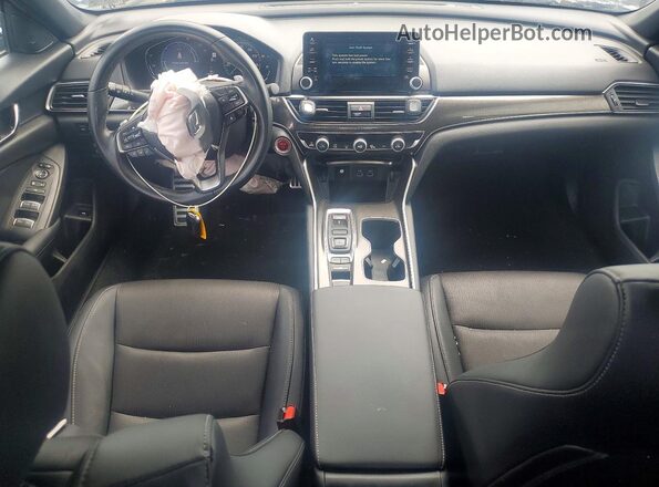 1HGCV3F27NA033444 2022 HONDA ACCORD Blue Вид панелі приладів