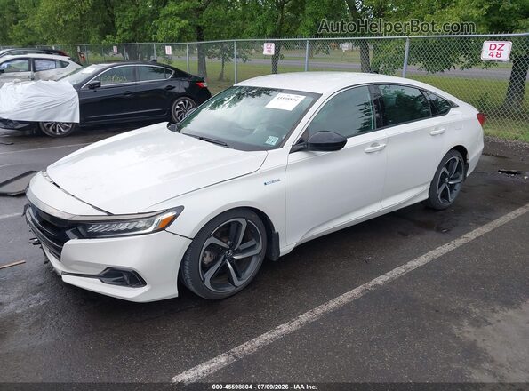 1HGCV3F28NA013168 2022 HONDA ACCORD White Vista tres cuartos delantera izquierda