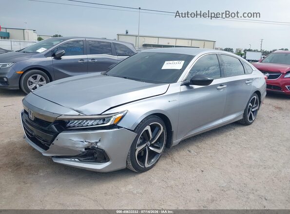 1HGCV3F28NA039348 2022 HONDA ACCORD Silver Front left