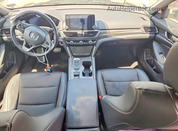 1HGCV3F28NA039821 2022 HONDA ACCORD Silver Առջևի վահանակի տեսք