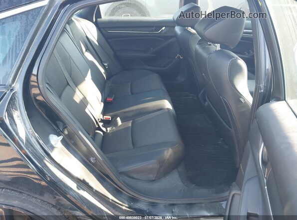 1HGCV3F28NA045179 2022 HONDA ACCORD Black VIN კოდის სტიკერის ხედი