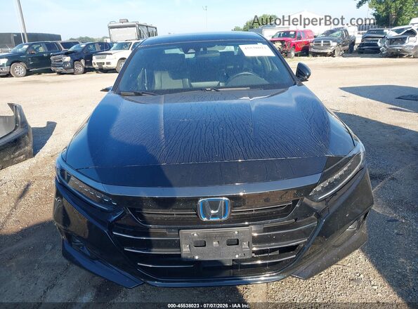 1HGCV3F28NA045179 2022 HONDA ACCORD Black ხელსაწყოთა პანელის ხედი