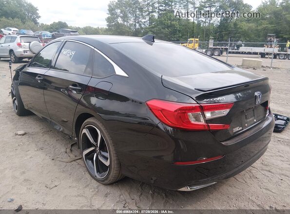 1HGCV3F29NA034868 2022 HONDA ACCORD Черный Задняя левая четверть