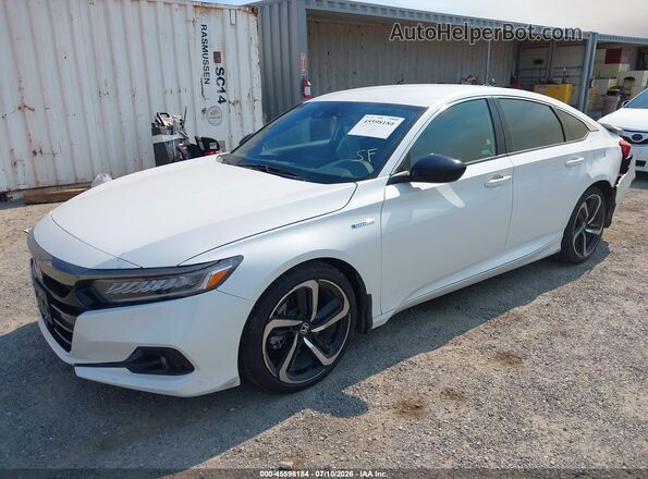 1HGCV3F2XNA010644 2022 HONDA ACCORD White წინა მარცხენა ხედი სამი მეოთხედიდან