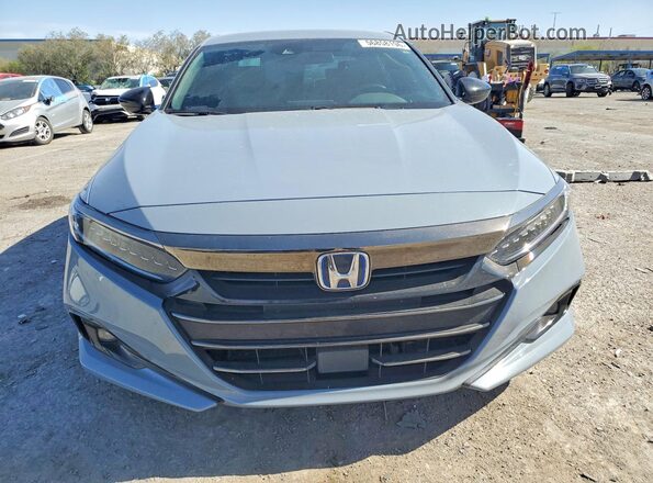 1HGCV3F2XNA039206 2022 HONDA ACCORD Gray Widok z przodu