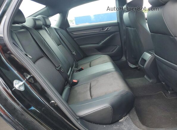1HGCV3F2XNA041912 2022 HONDA ACCORD Black Widok tylnych siedzeń