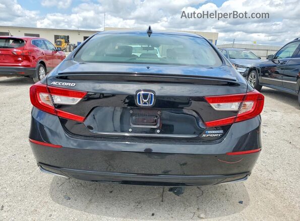 1HGCV3F2XNA041912 2022 HONDA ACCORD Black Widok z tyłu