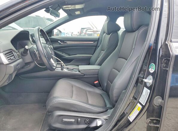 1HGCV3F2XNA041912 2022 HONDA ACCORD Black Widok wnętrza z przodu