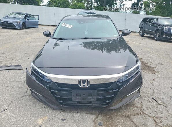 1HGCV3F43JA005930 2018 HONDA ACCORD Black წინა ხედი