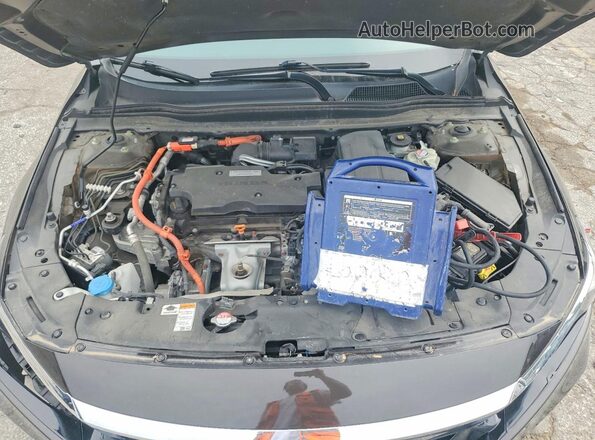 1HGCV3F43JA005930 2018 HONDA ACCORD Black უკანა სალონის ხედი