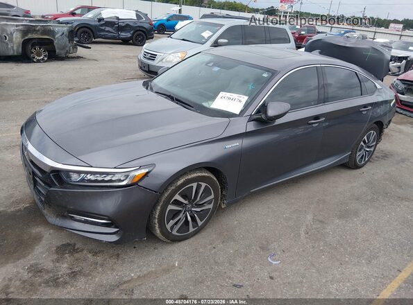 1HGCV3F43KA013379 2019 HONDA ACCORD Gray Vista tres cuartos delantera izquierda