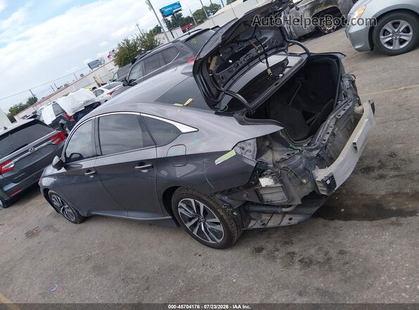 1HGCV3F43KA013379 2019 HONDA ACCORD Gray 