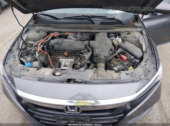 1HGCV3F43KA013379 2019 HONDA ACCORD Gray Vista trasera