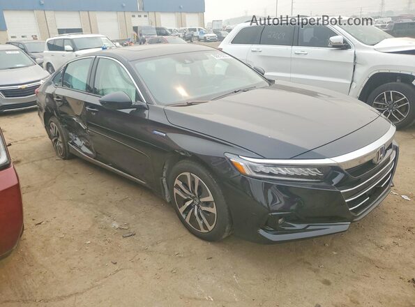1HGCV3F43MA021646 2021 HONDA ACCORD Black წინა მარჯვენა
