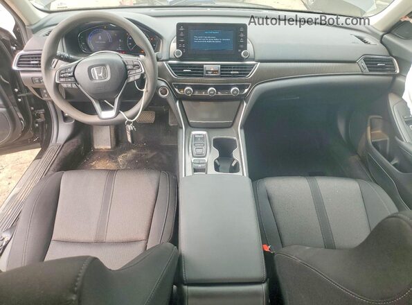 1HGCV3F43MA021646 2021 HONDA ACCORD Black წინა პანელის ხედი