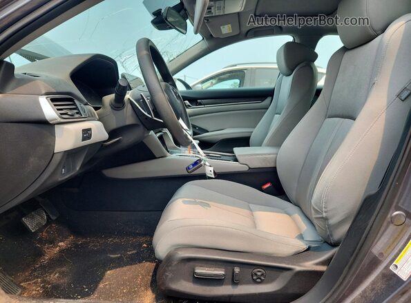 1HGCV3F45JA015214 2018 HONDA ACCORD Угольный Вид салона спереди
