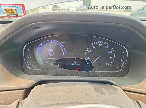 1HGCV3F45JA015214 2018 HONDA ACCORD Угольный Вид щитка приборов