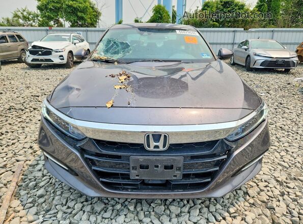 1HGCV3F45JA015214 2018 HONDA ACCORD Угольный Вид спереди