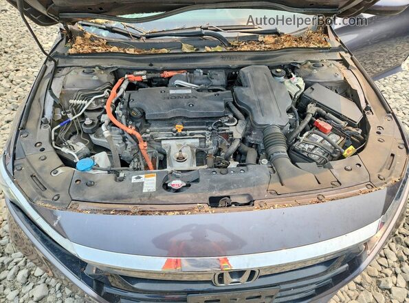 1HGCV3F45JA015214 2018 HONDA ACCORD Угольный Вид задней части салона