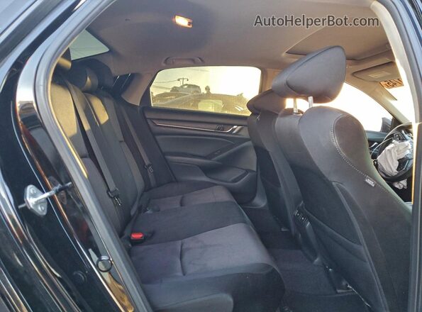 1HGCV3F46MA001892 2021 HONDA ACCORD Black Rear seats view