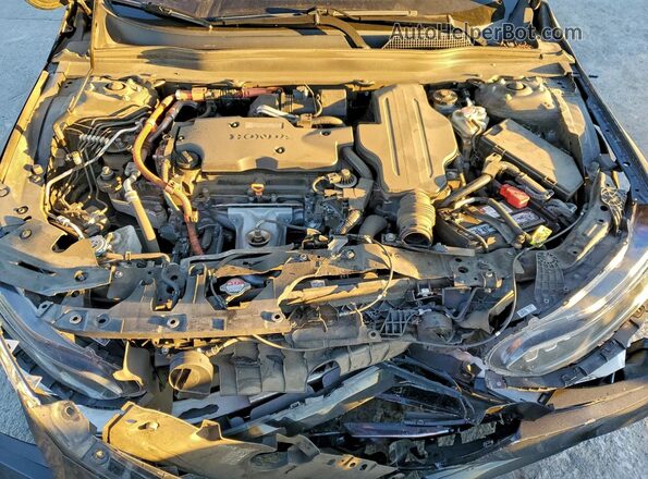 1HGCV3F46MA001892 2021 HONDA ACCORD Black Rear interior view