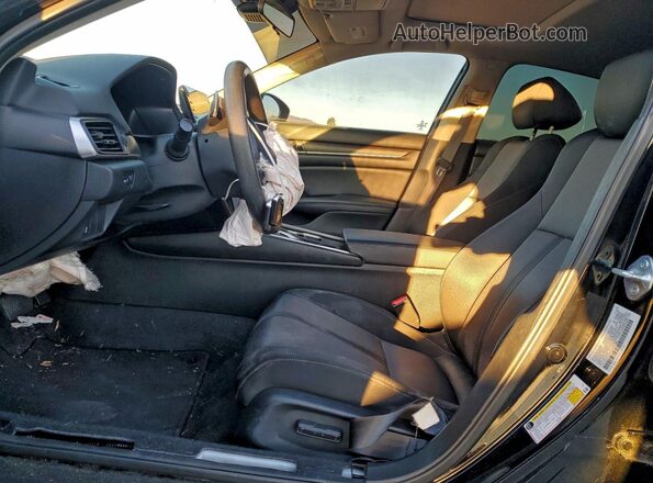 1HGCV3F46MA001892 2021 HONDA ACCORD Black Front interior view