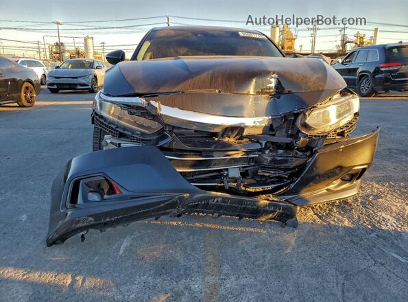 1HGCV3F46MA001892 2021 HONDA ACCORD Black Front view