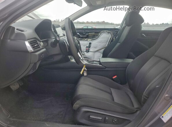 1HGCV3F49KA012656 2019 HONDA ACCORD Gray Սալոնի դիմացի տեսք