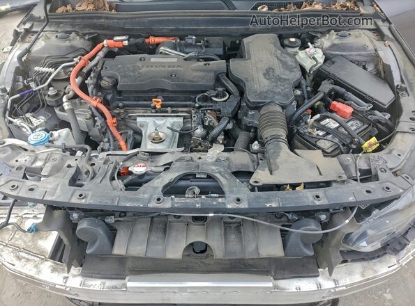 1HGCV3F49KA012656 2019 HONDA ACCORD Gray Սալոնի հետևի տեսք