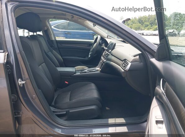 1HGCV3F4XJA000725 2018 HONDA ACCORD Gray წინა სალონის ხედი