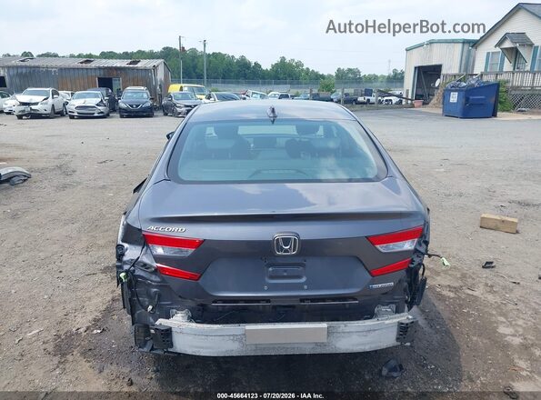 1HGCV3F4XJA000725 2018 HONDA ACCORD Gray 