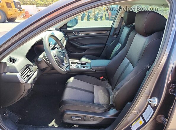 1HGCV3F4XMA004004 2021 HONDA ACCORD Charcoal Vista interior delantera