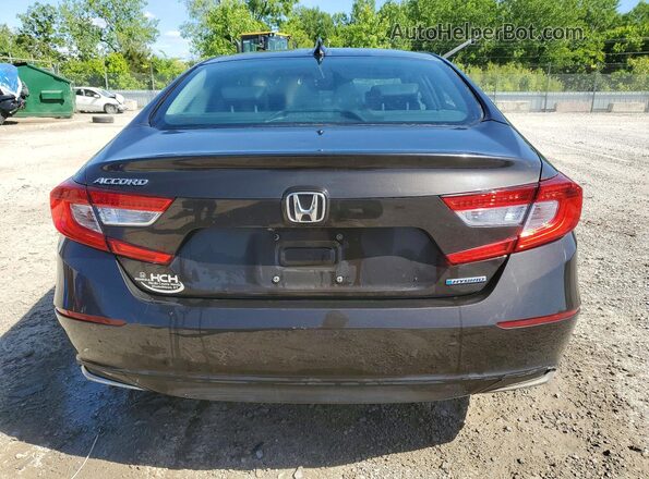 1HGCV3F50JA013136 2018 HONDA ACCORD Brown Вид ззаду