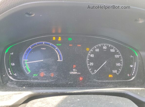 1HGCV3F50JA013136 2018 HONDA ACCORD Brown Вид щитка приладів