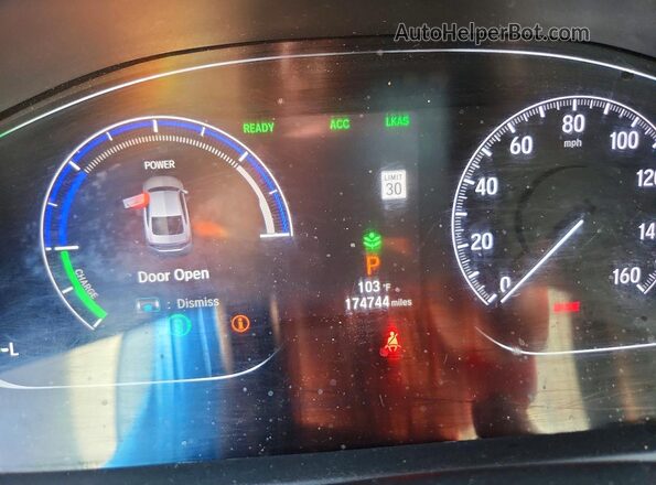 1HGCV3F50KA010061 2019 HONDA ACCORD White Widok zestawu wskaźników