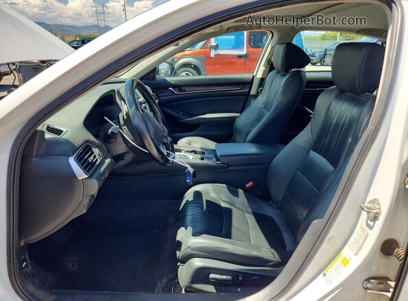 1HGCV3F50KA010061 2019 HONDA ACCORD White Widok wnętrza z przodu