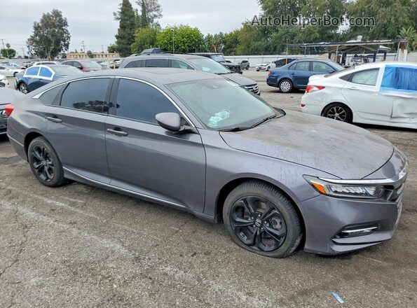 1HGCV3F50KA010853 2019 HONDA ACCORD Gray Front right